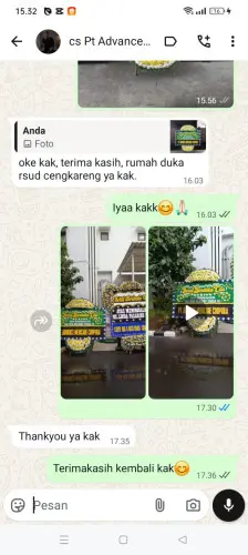 Testimonial Papan Bunga Pernikahan situraja utara