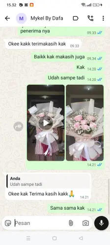 Testimonial Buket Bunga situraja utara