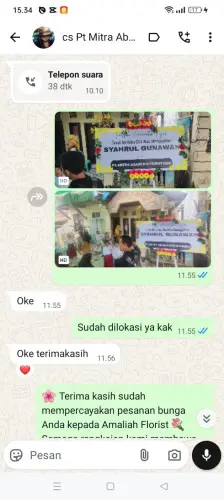 Testimonial Papan Bunga situraja utara