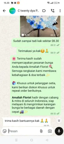 Testimonial Standing Flower situraja utara
