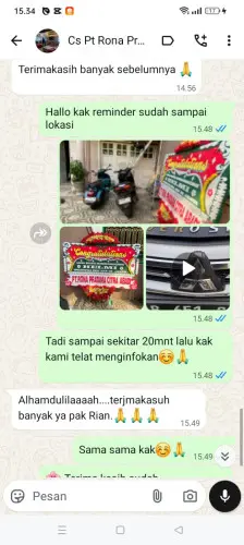 Testimonial Papan Bunga situraja utara